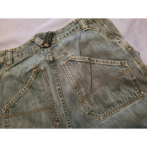 Reaction Kenneth Cole Bermuda Shorts Boys Size 16 Blue Denim Cotton (D24) - Picture 6 of 7